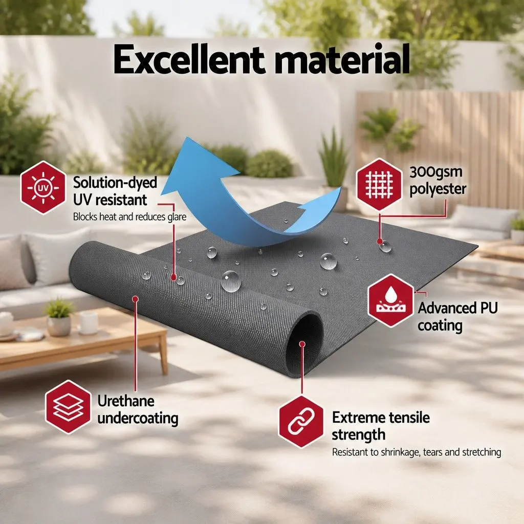 Outdoor Awning for Patios and Gardens 3.5M x 3M