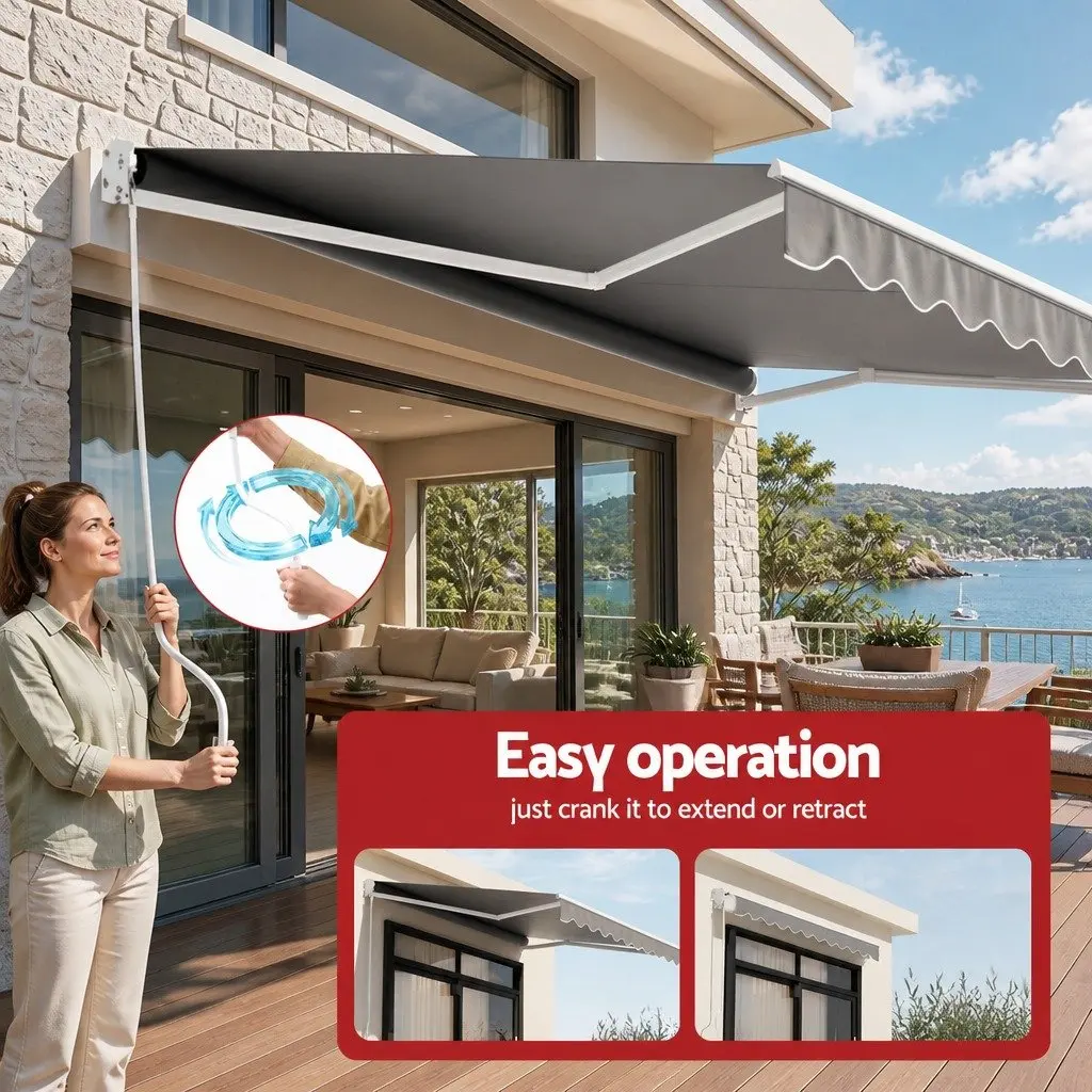Outdoor Awning for Patios and Gardens 3.5M x 3M