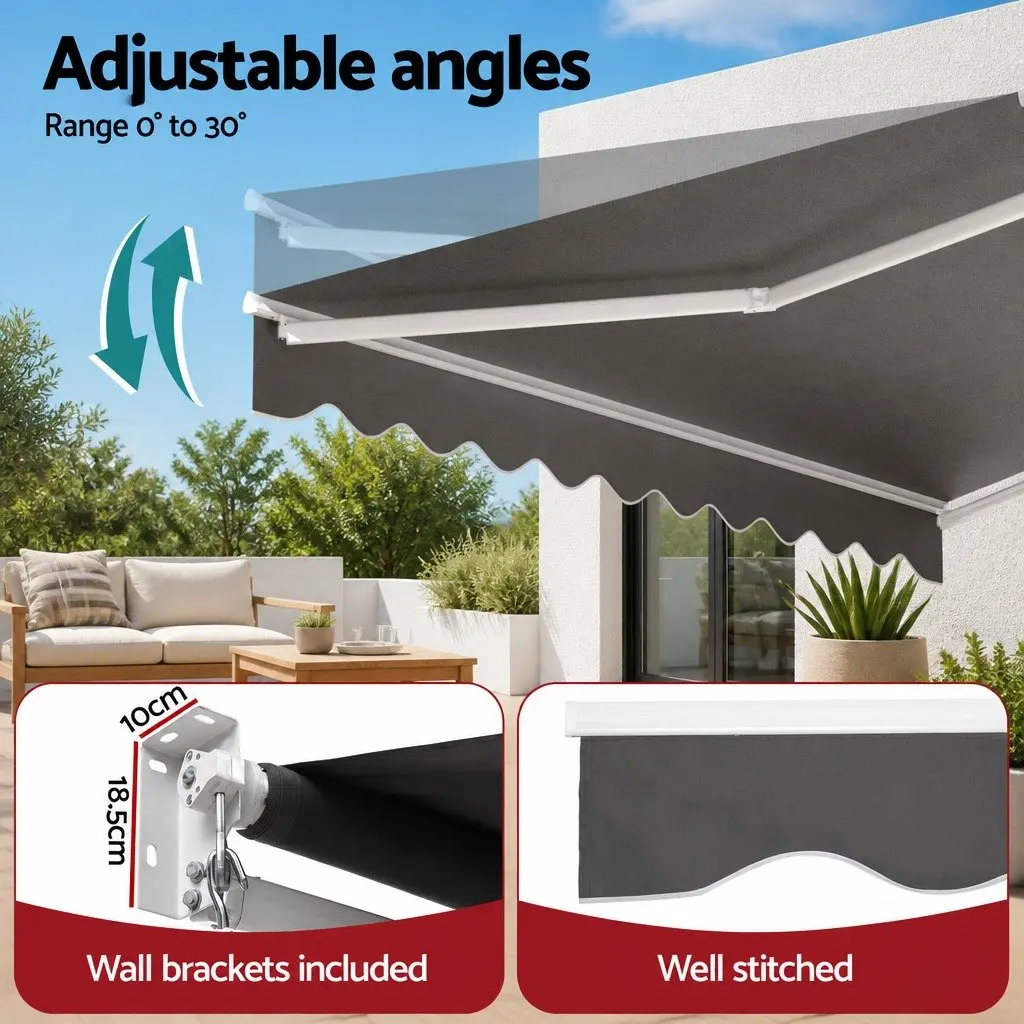 3.5M x 3M Folding Arm Awning for Home Use