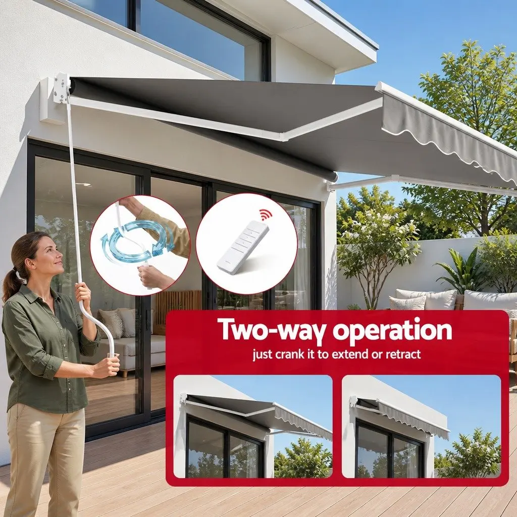 3.5M x 3M Folding Arm Awning for Home Use