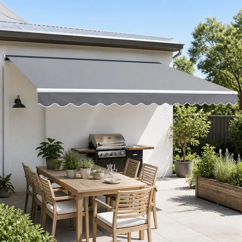 Folding Arm Awning for Patios and Gardens 4m x 2.5m