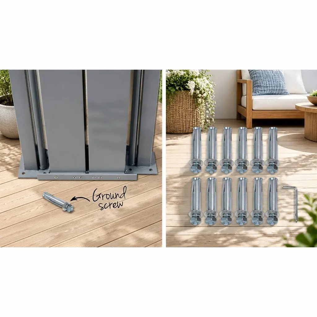Retractable Side Awning Steel Frame 2M x 6M Black Polyester Outdoor Blinds Sun Shade Screen