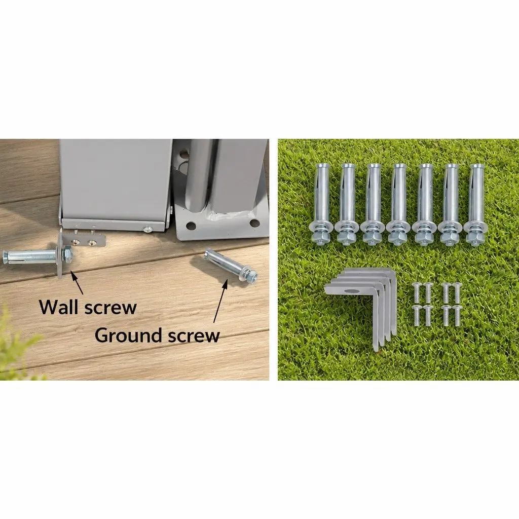 Retractable Awning Outdoor Privacy Screen Black 2x3M UV Tear Resistant Polyester Twin Pack