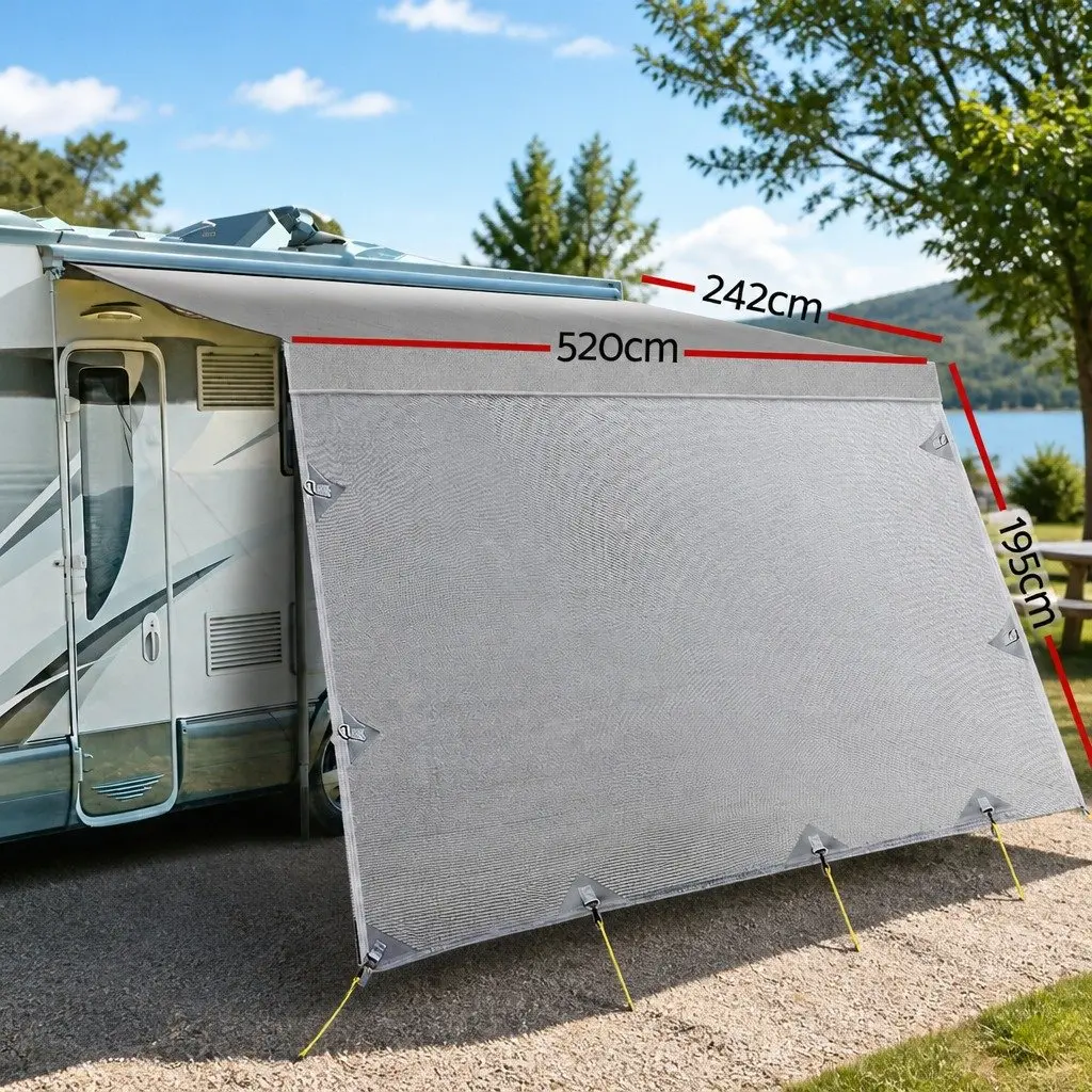 18ft Awning & Privacy Screen for Outdoor Use