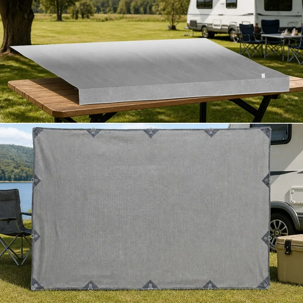 18ft Awning & Privacy Screen for Outdoor Use