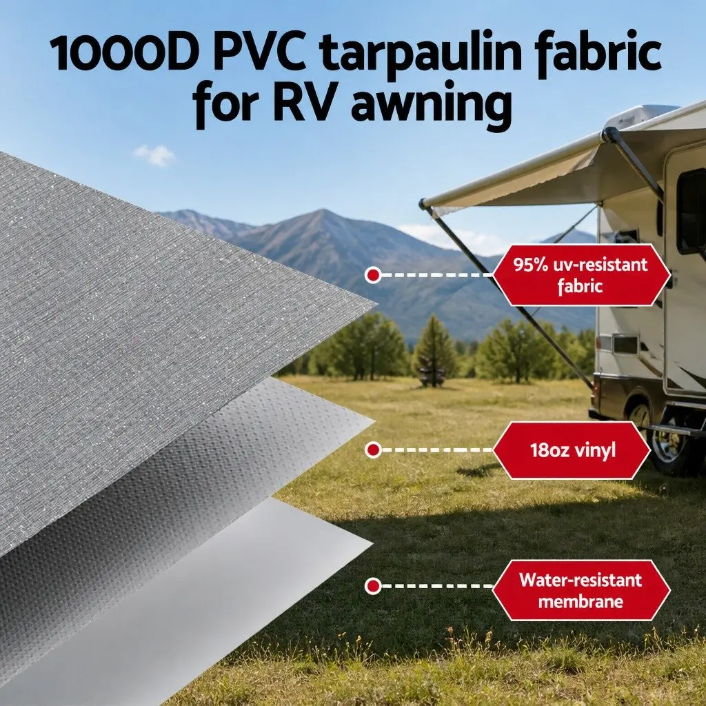 18ft Awning & Privacy Screen for Outdoor Use