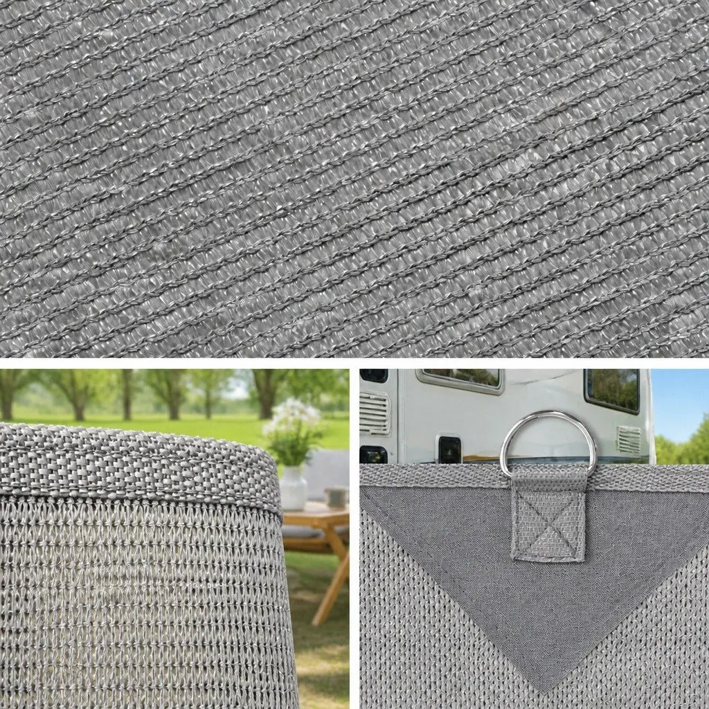 Caravan Privacy Screen Roll Out Awning 4M x 1.95M Grey