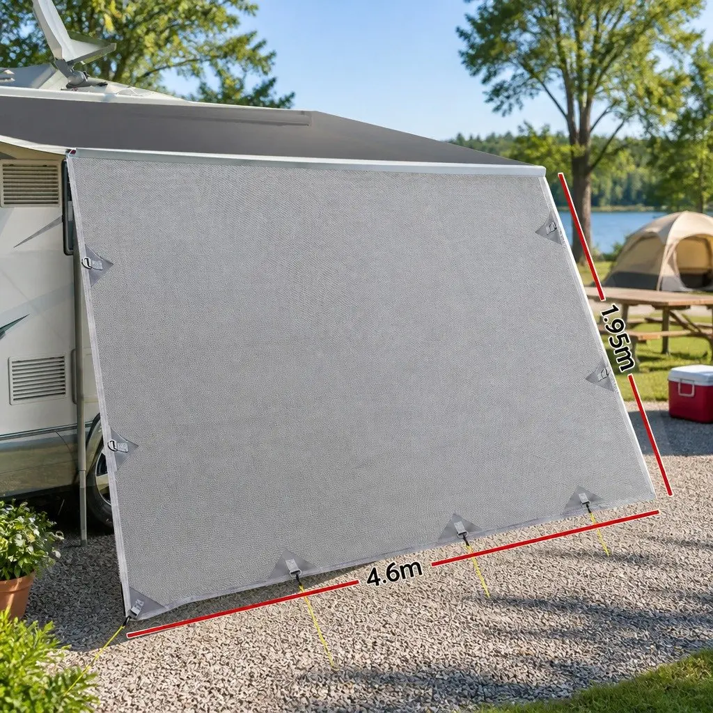 Caravan Privacy Screen 4.6x1.95M for Camping