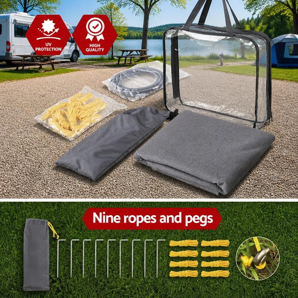 Caravan Privacy Screen 4.6x1.95M for Camping