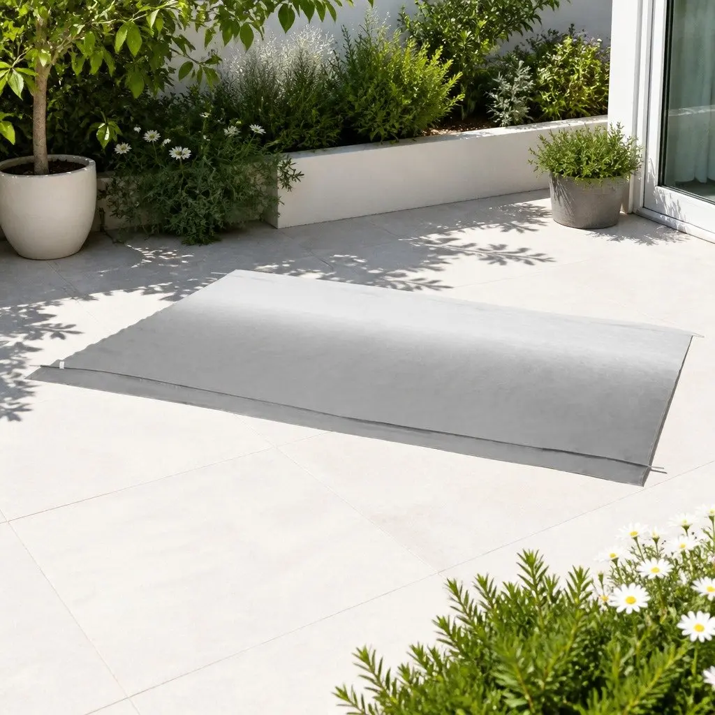 Awning Fabric Replacement 1000D PVC 18ft Grey 5.2M x 2.4M