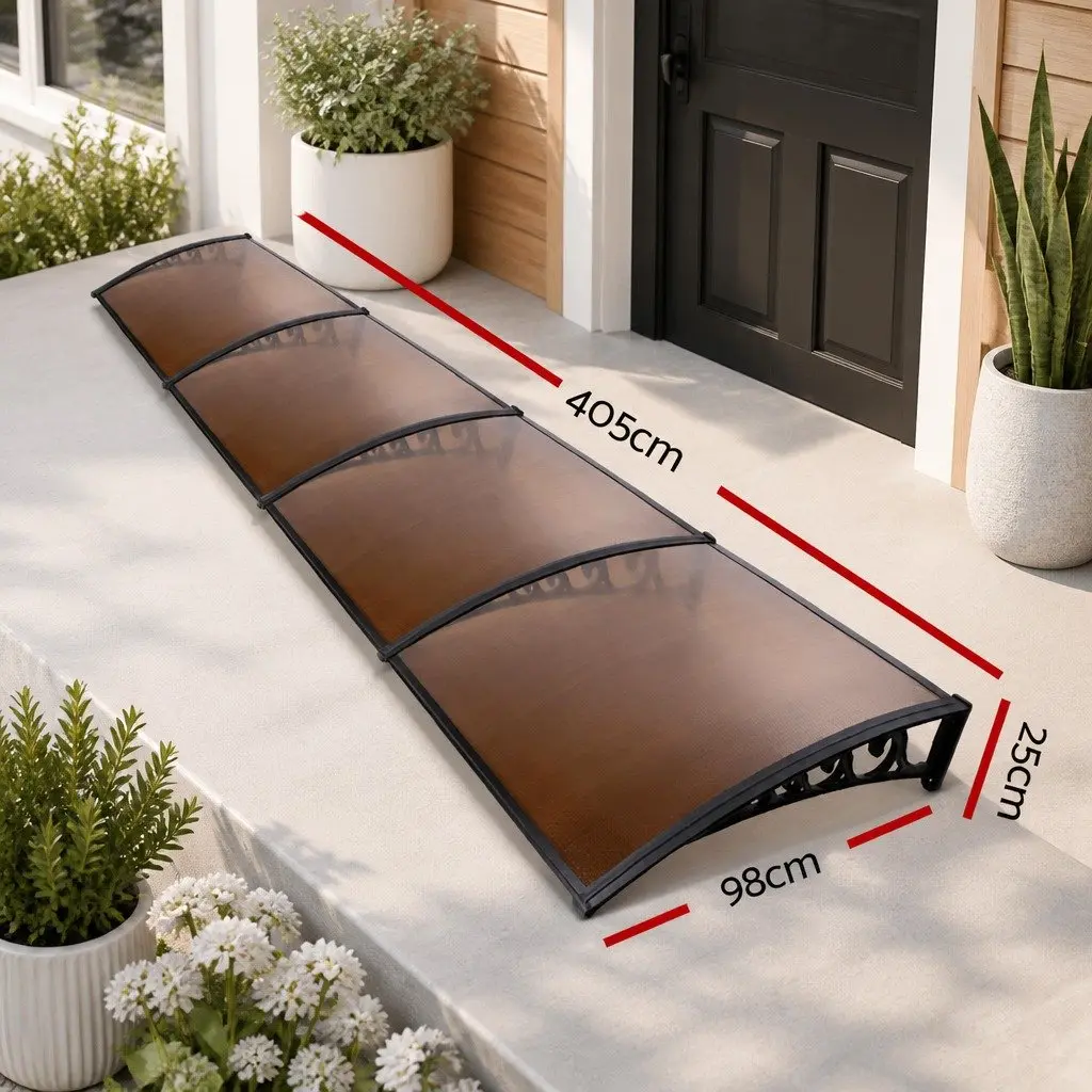Awning Polycarbonate Panel 1m x 4m Brown