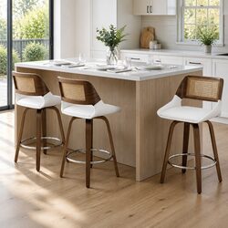 Comfortable Bar Stools Set of 3 for Dining Areas