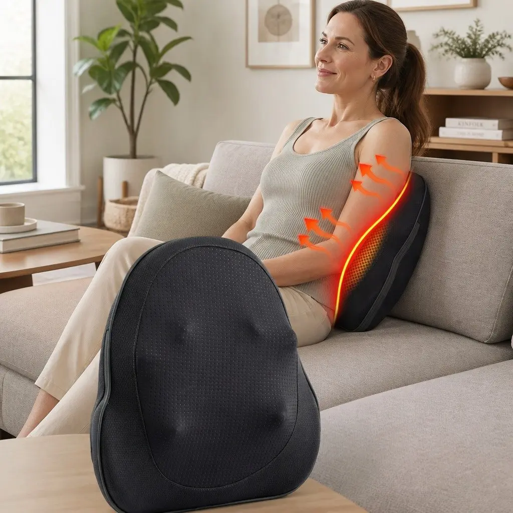 Back Massager Cordless Electric Ergonomic 3-Speed Black