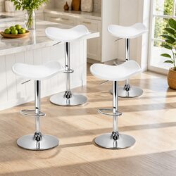 Ideal Bar Stools for Any Home - Set of 4 White Chairs