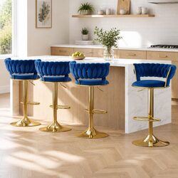Versatile Bar Stools Set of 4 for Kitchen and Dining