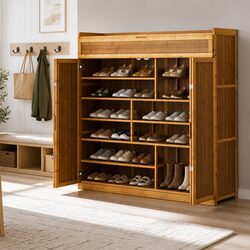 7-Tier Shoe Cabinet for Organized Home Spaces