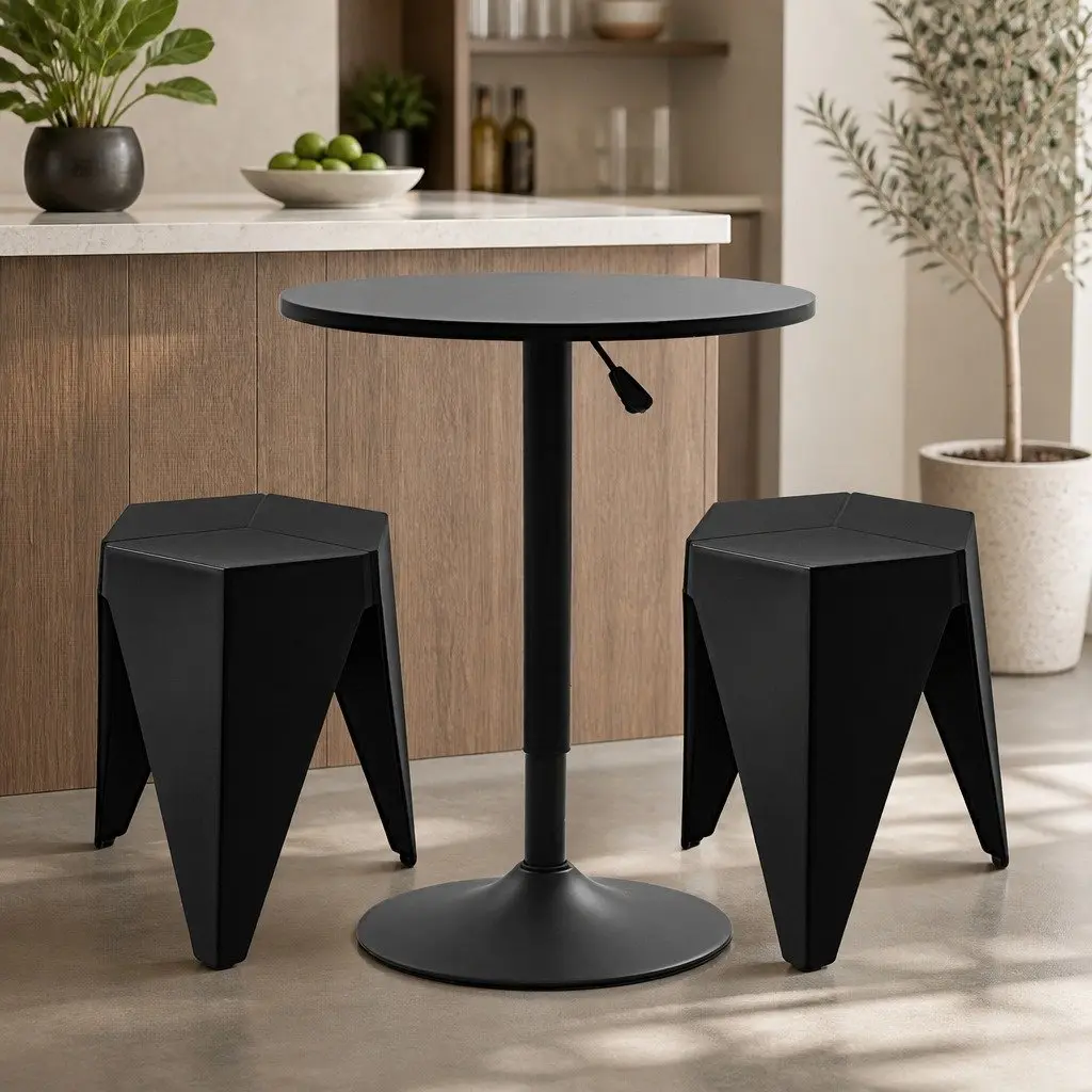 Bar Table and Stool Set for Home Use