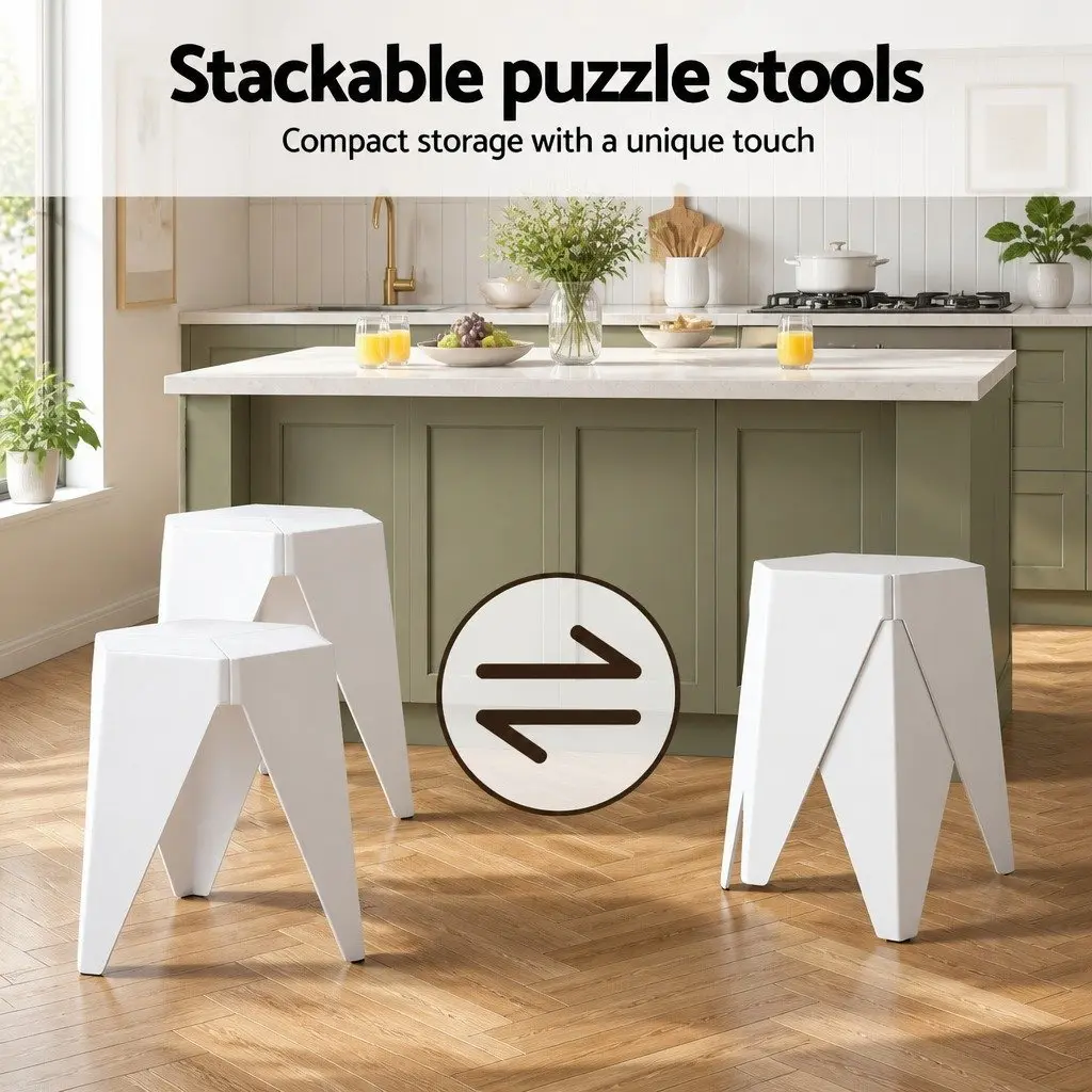 Bar Stools and Table Set 3 Piece MDF Steel White Height Adjustable Swivel Stackable