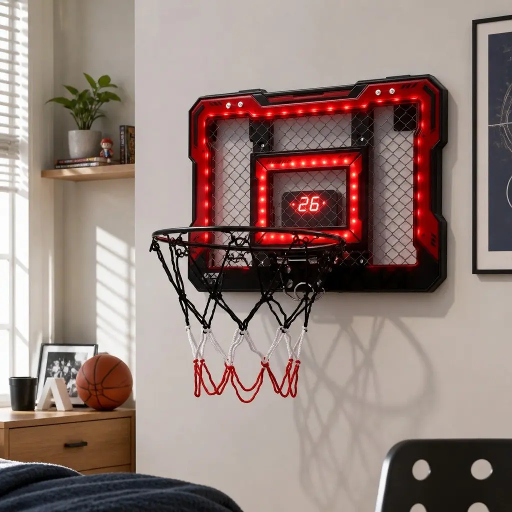 Over-Door Mini Basketball Hoop for Home Use
