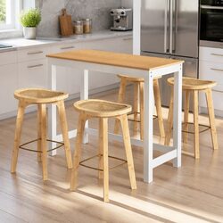 Practical Bar Table and Stools Set for Everyday Use