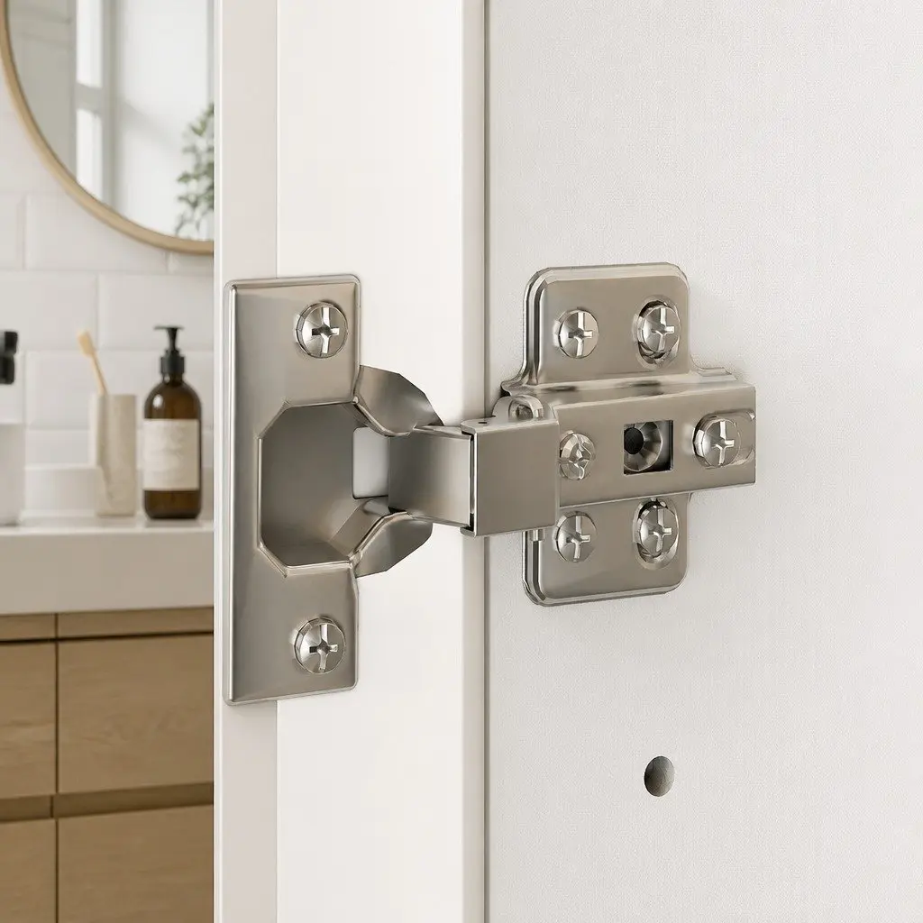 Bathroom Mirror Cabinet Wall-Mounted 75CM White MDF Glass with Adjustable Shelves and 5X Magnifying Mirror