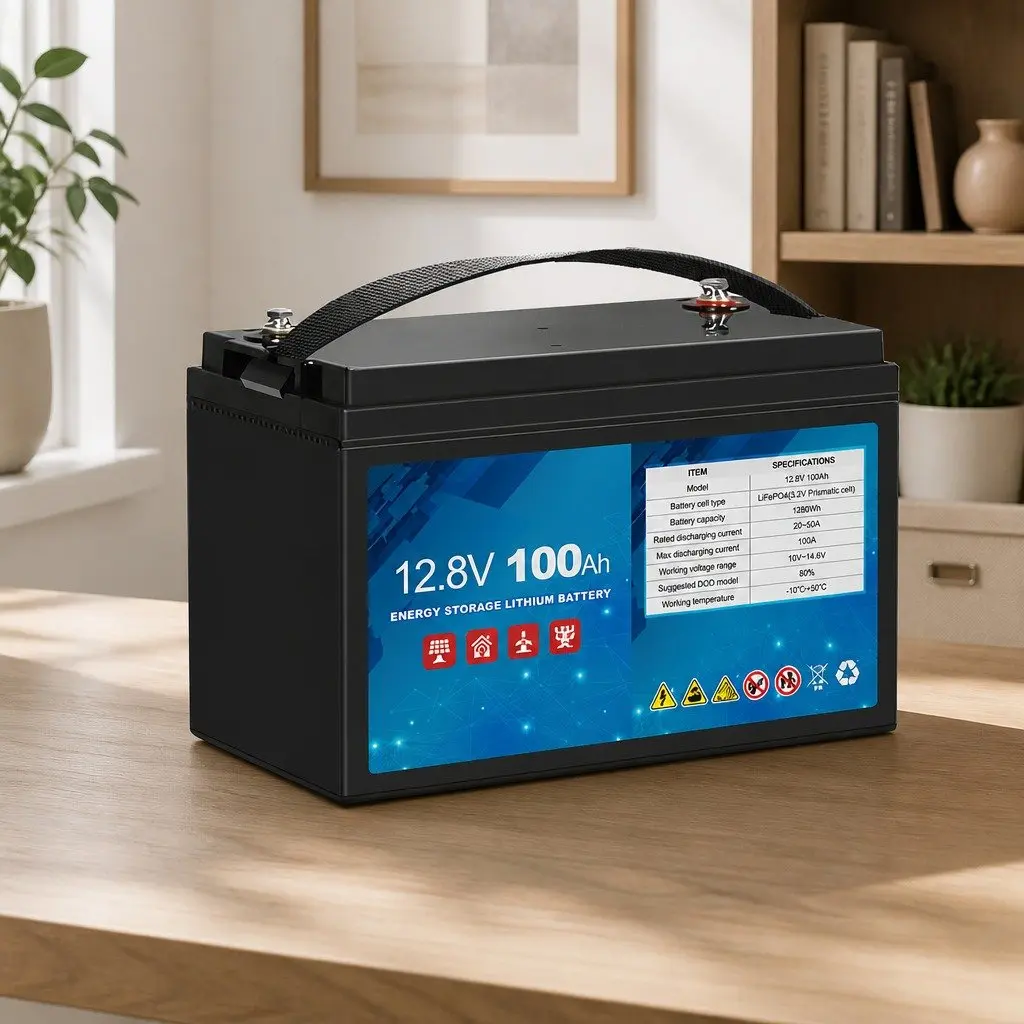 12V Deep Cycle Battery Lithium Iron Rugged ABS Case 330mm x 171mm x 217mm Maintenance Free