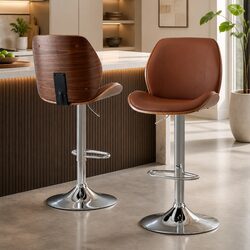 Comfortable Bar Stools Set of 2 for Home Use