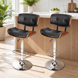 Functional Bar Stools Perfect for Kitchen or Dining Areas, Set of 2