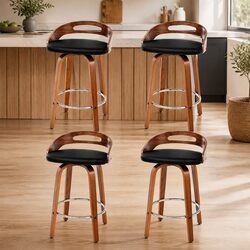 Versatile Set of 4 Swivel Bar Stools for Every Home