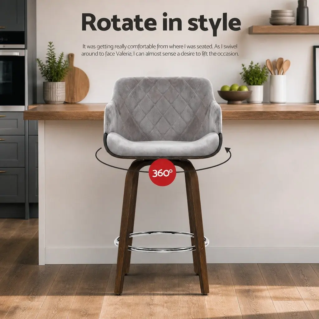 Bar Stools Set of 2 for Kitchen and Dining