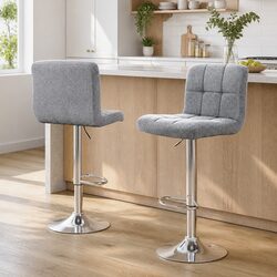 Versatile Bar Stools Set of 2 with Adjustable Height