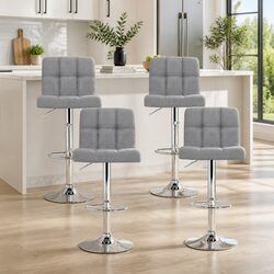 Practical Set of 4 Bar Stools for Kitchen and Dining Use