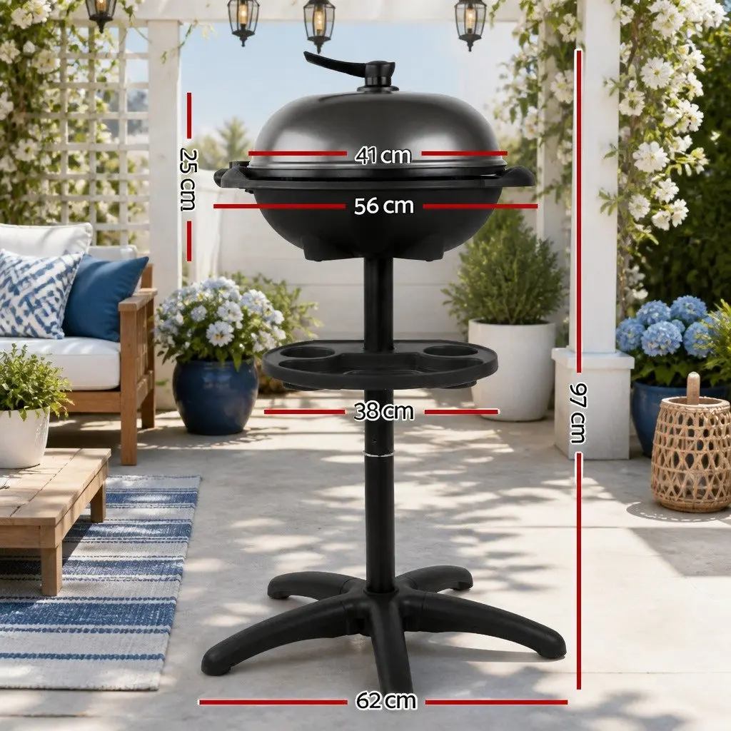 Electric BBQ Grill Indoor Outdoor Benchtop 2000W Black