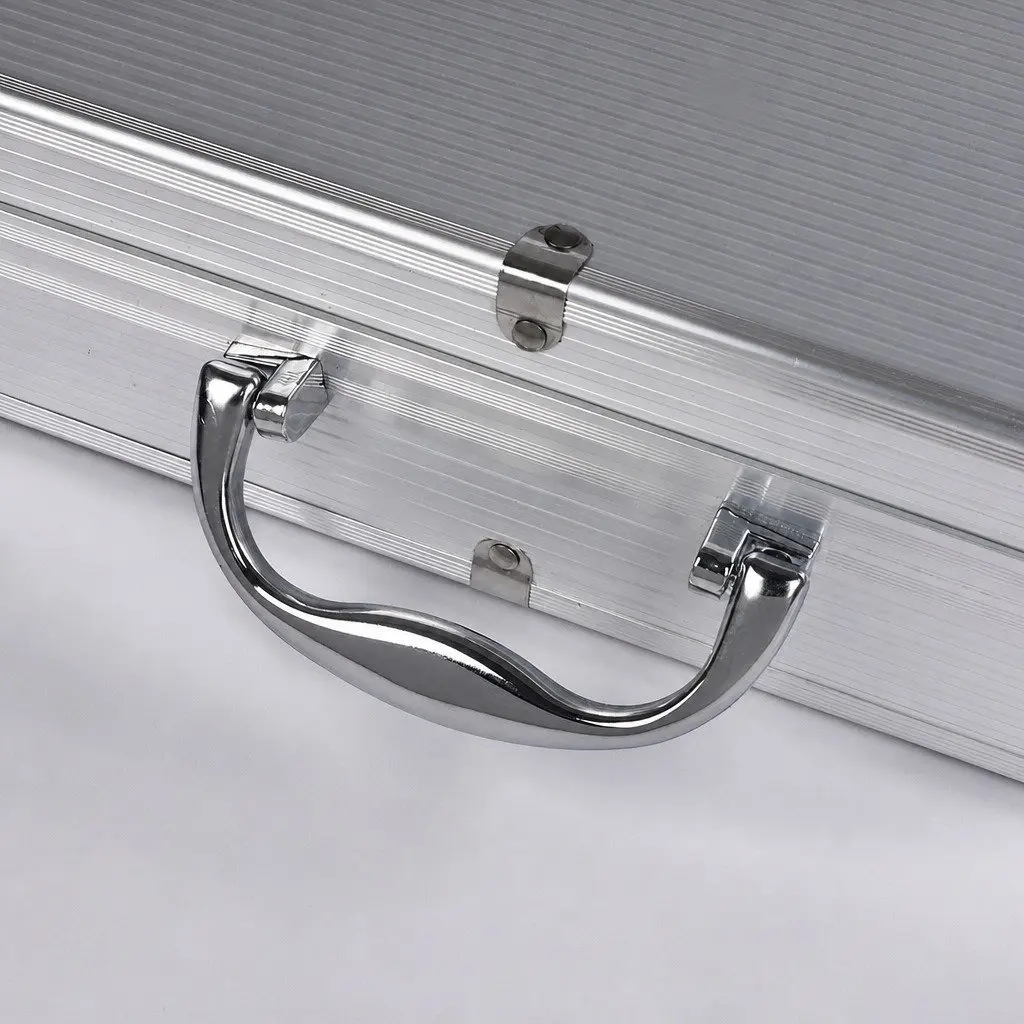 BBQ Tool Set Stainless Steel 18 Piece Grilling Accessories Aluminium Carry Case Silver