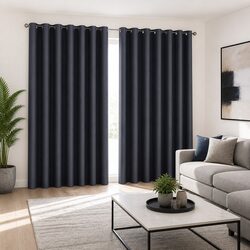 Practical Charcoal Blockout Curtains for Everyday Use 300x230cm