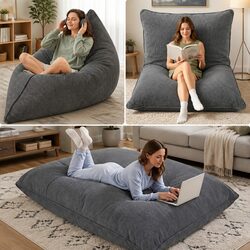 Practical 3-in-1 Bean Bag Cover for Everyday Use