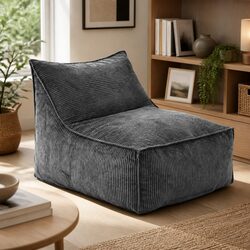 Practical L-Shaped Bean Bag Chair Cover for Any Space