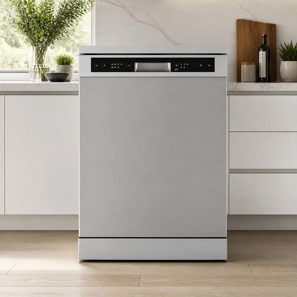 Freestanding Dishwasher Stainless Steel Tub 60cm Silver 14 Place Settings