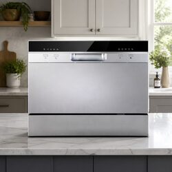 Practical Solutions with 6 Place Settings Compact Dishwasher
