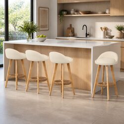 Practical Set of 4 Bar Stools for Your Kitchen