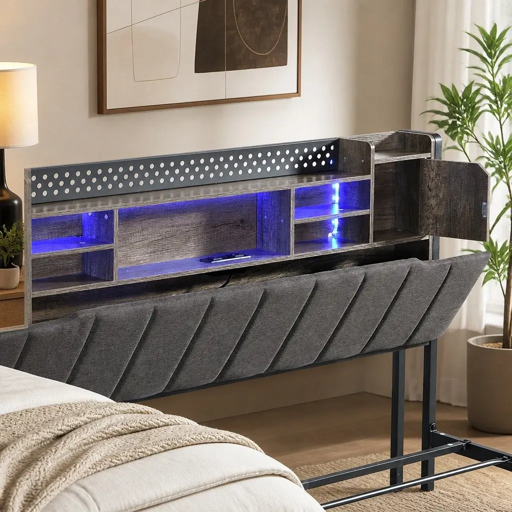 Queen Bed Frame with Smart Storage Solutions