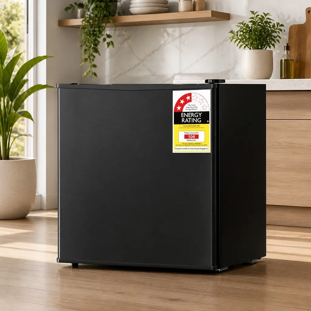 Bar Fridge Portable Compact 48L Black Beverage Cooler Indoor Outdoor