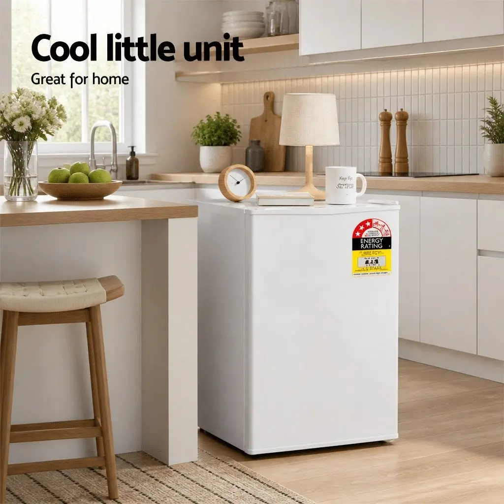 Portable Mini Bar Fridge 70L White Caravan Apartment Office Hotel Extra