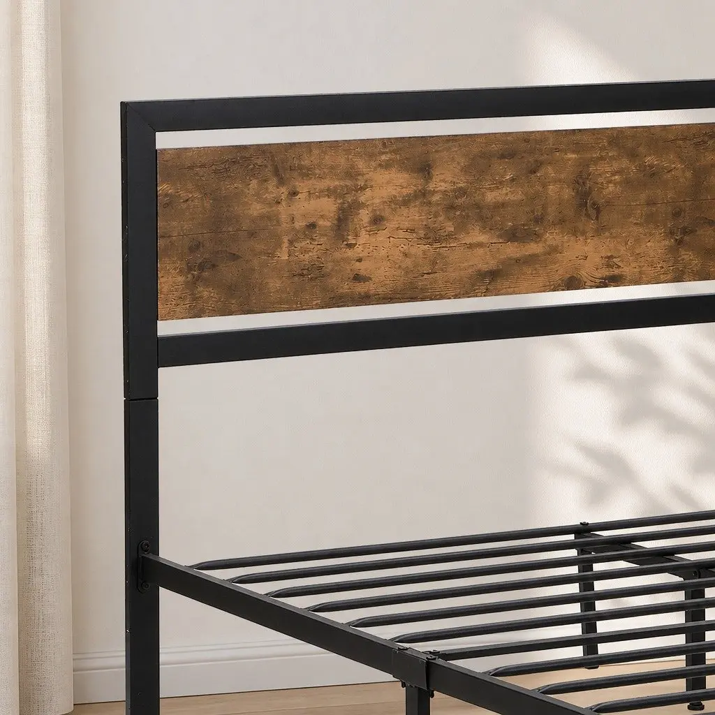 Queen Bed Frame for Guest Rooms and Apartments