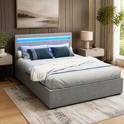 Practical Grey Double Bed Frame for Your Bedroom
