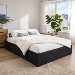 Gas Lift Bed Frame for Double Mattresses with Storage Space