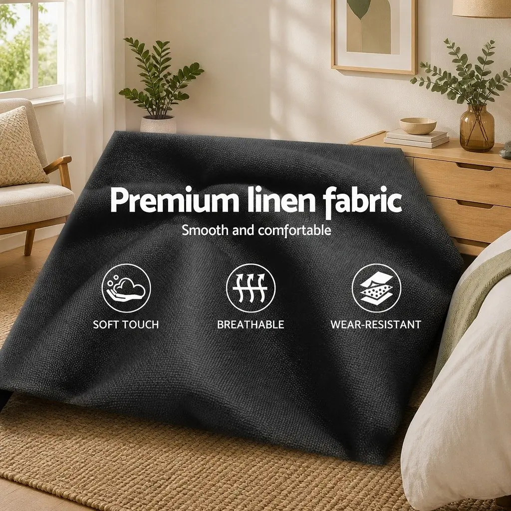 Queen Size Bed Frame with Hidden Storage