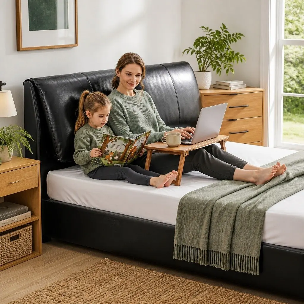 King Bed Frame with Gas Lift Storage for Any Bedroom