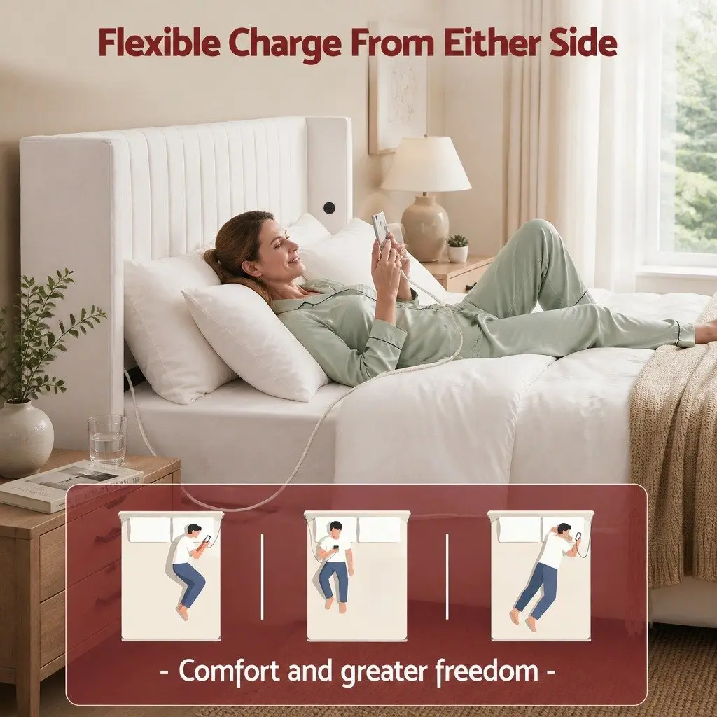 Double Bed Frame Gaslift Storage Velvet White