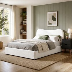 Practical Double Bed Frame with Table for Your Home